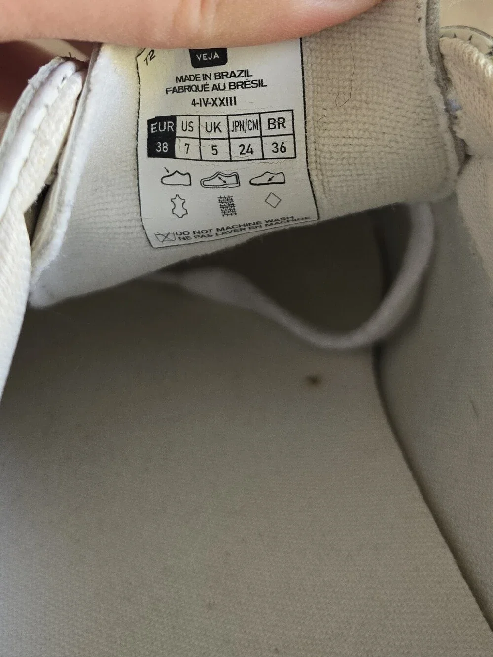 VEJA Sneaker white/petale Size 7 Women’s Shoes